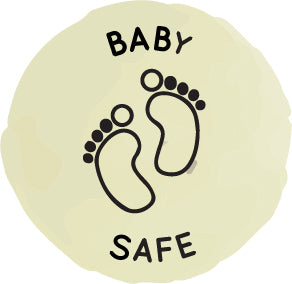 Baby Safe Icon on Tan